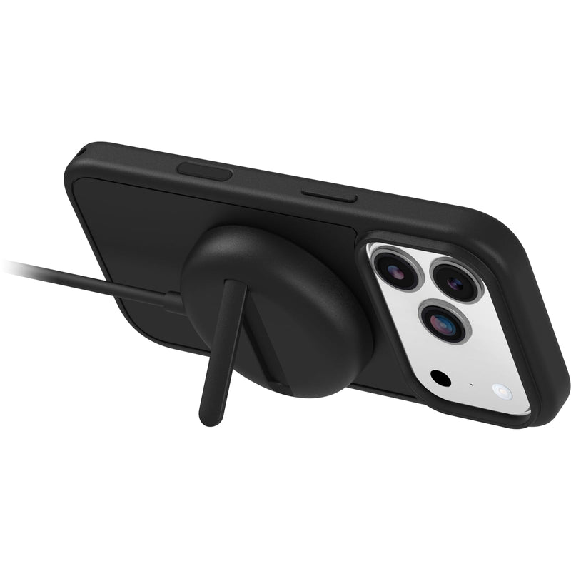 OtterBox Compact Wireless 25W Charging Pad - Black | MagSafe & Qi2 Compatible Charging Pad w/ Kickstand