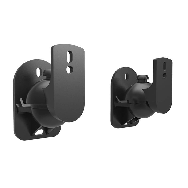 Speaker Wall Mount Bracket, ABS Plastic Holder with Ball Joint and Low Noise Damping for Home Stereo, 5KG Load Capacity, Easy Installation