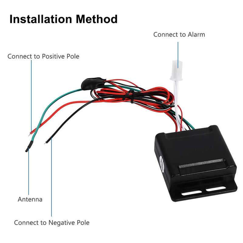 VGEBY Motorcycle Security Kit Anti-Theft Alarm System Remote Control Engine Start Master Racing Alarm System of Motorcycle Master Racing Alarm System of Motorcycle 12V Scooter Alarm