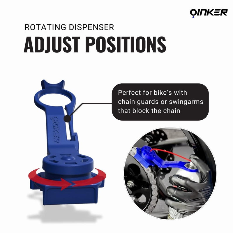 Oinker® Chain Lube Applicator Tool for [520 & 420 Chain Size] – Mess-Free, Precise Lubrication for Motorcycles 520 Chain Size