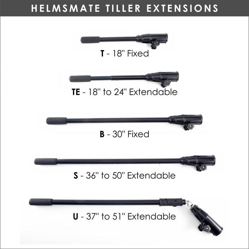 Ironwood Pacific HelmsMate Tiller Extension Handle S | 36"-50" Extendable