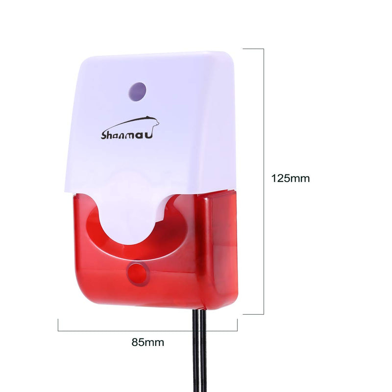 High / Low Water Level Sensor Detector Alarm 120 dB Red Strobe Siren, Adjustable Alarm Volume, Sump Bobber Water leak Sensor,16.4ft Probe Cord, Suitable for Water Tank/Aquarium, Swimming Pool/Basement L35