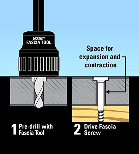 Headcote Stainless Steel Fascia Screws 9 x 1-7/8" T-20 Star Drive Cedar 100 Pieces