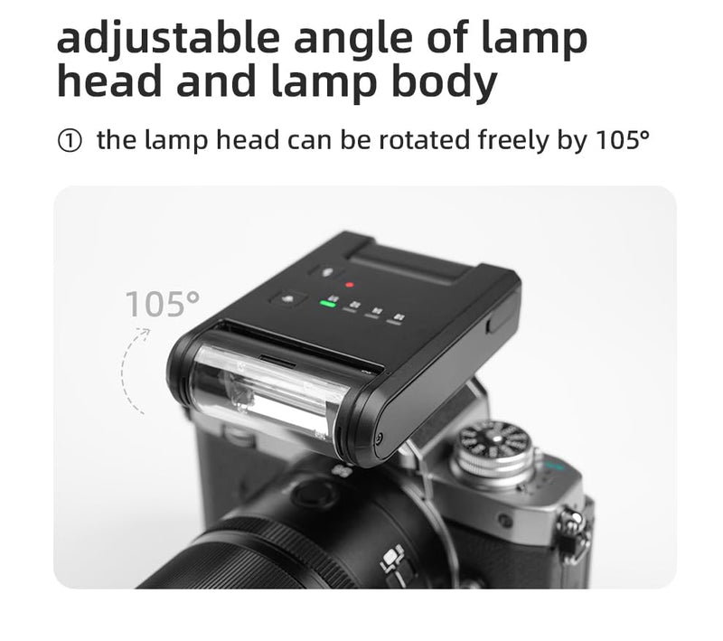 YN6 Micro Universal On-Camera Flash YONGNUO Manual Mini Hot Shoe Flash | Typc C Charging Interface on Camera Flash Speedlite for Canon Nikon Pentax Olympus Fuji DSLR Cameras