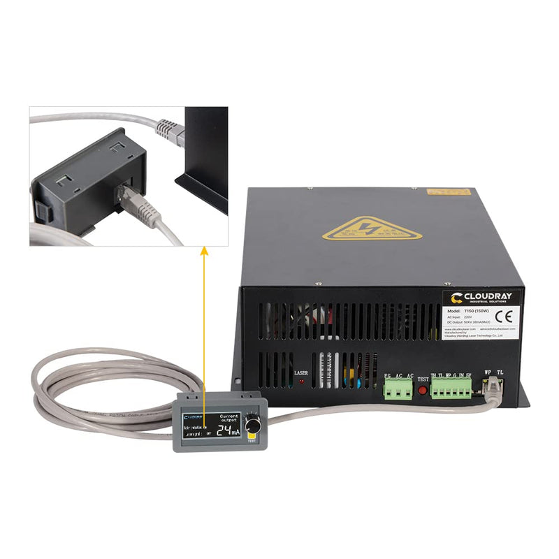 Cloudray LCD Display Current Meter Show for MYJG50-150W CO2 Laser Power Supply