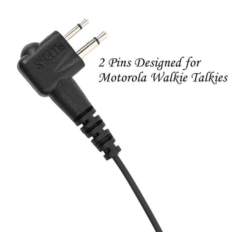 Upgrade Shoulder Speaker Mic for Motorola CLS1410 with 2 PPT Buttons | XTN GTX RDX CP200 PR400 CT250 with Loud Clear Audio & 360° Swivel Clip for Two Way Radio