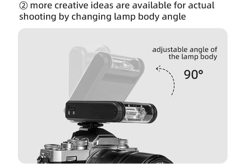 YN6 Micro Universal On-Camera Flash YONGNUO Manual Mini Hot Shoe Flash | Typc C Charging Interface on Camera Flash Speedlite for Canon Nikon Pentax Olympus Fuji DSLR Cameras