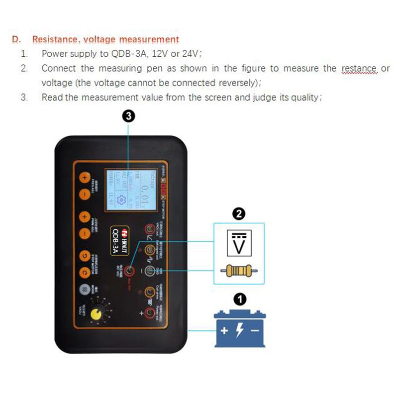 Car Ignition Coil Tester,ROYHH QDB-3A Drive Automobile Ignition Coil Tester Injector Solenoid Valves Idling Stepper Motor Instrument Car Fault Detector Solenoid Valves Tester