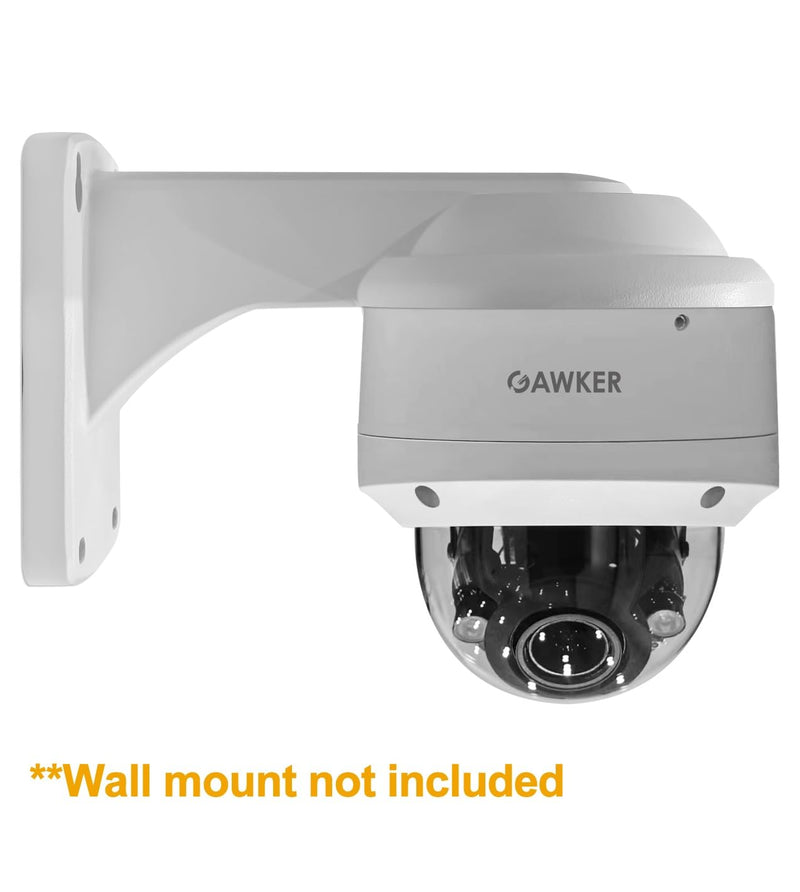 GAWKER G1083PDIR Dome CCTV Security Camera, 1080P HD-TVI/AHD/CVI and CVBS(Default) Video Out switchable, True Day&Night, IP66 Vandal Proof, 2.8-12mm Lens, IR Smart, DC12V/AC24V.