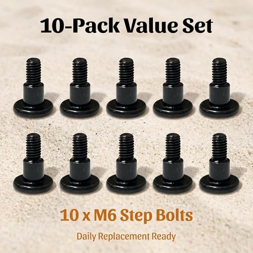 for Blackstone Griddle Replacement Short M6 Step Bolt for Gas Griddles with Side Shelves 1554AZ 1785 1868 1901 1902 1962 1963 2307 2322 2256 1916 2151-10-Pack