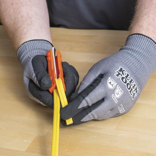 Klein Tools L1412 5-in-1 Cable Stripping Tool for 12-14 AWG, NM Cable Ripper (12/2 and 14/2 Romex), Magnetic with Wire Looping Hole (Pack of 2) (Pack of 2)