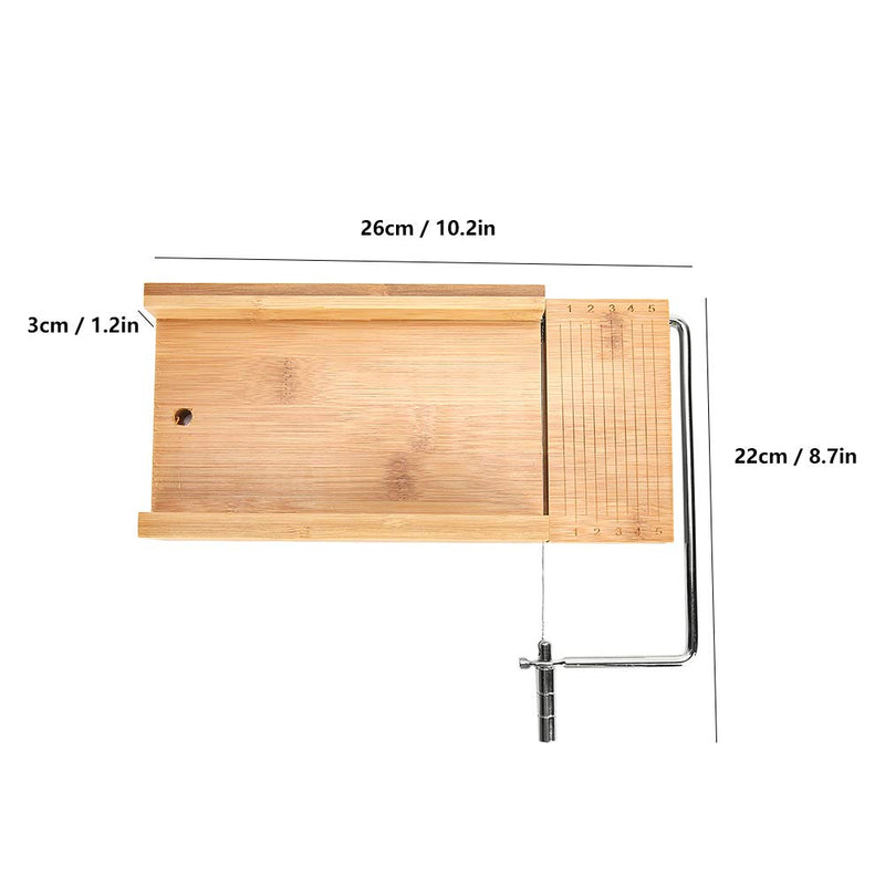Wooden Soap Cutter, Adjustable Wire Slicer Cutting Tool Bread DIY Making Cutting Tool for Soap, Cheese, Butter, Cake, WGFOIPikxdqwv0np