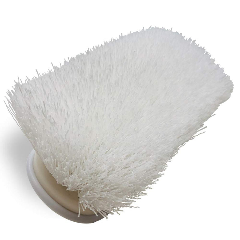 Stiff Boat Deck Brush, Heavy-Duty Marine Brush Head, 8" Firm Bristle with Bumper, 3/4" Thread Handle, for RV, Truck, and Auto Cleaning Stiff Bristles