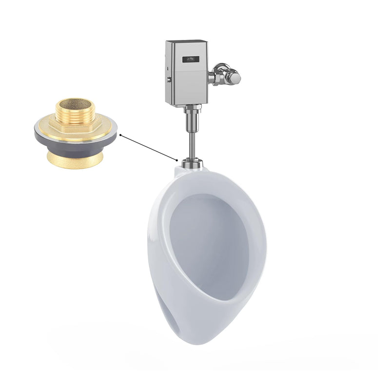 HYDRO MASTER Brass Closet Spud, Brass Urinal Spud, 1-1/2 Inch x 1-1/2 Inch