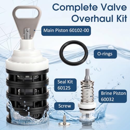 Water Softener Rebuild Kit Compatible with Fleck 5600 Valve