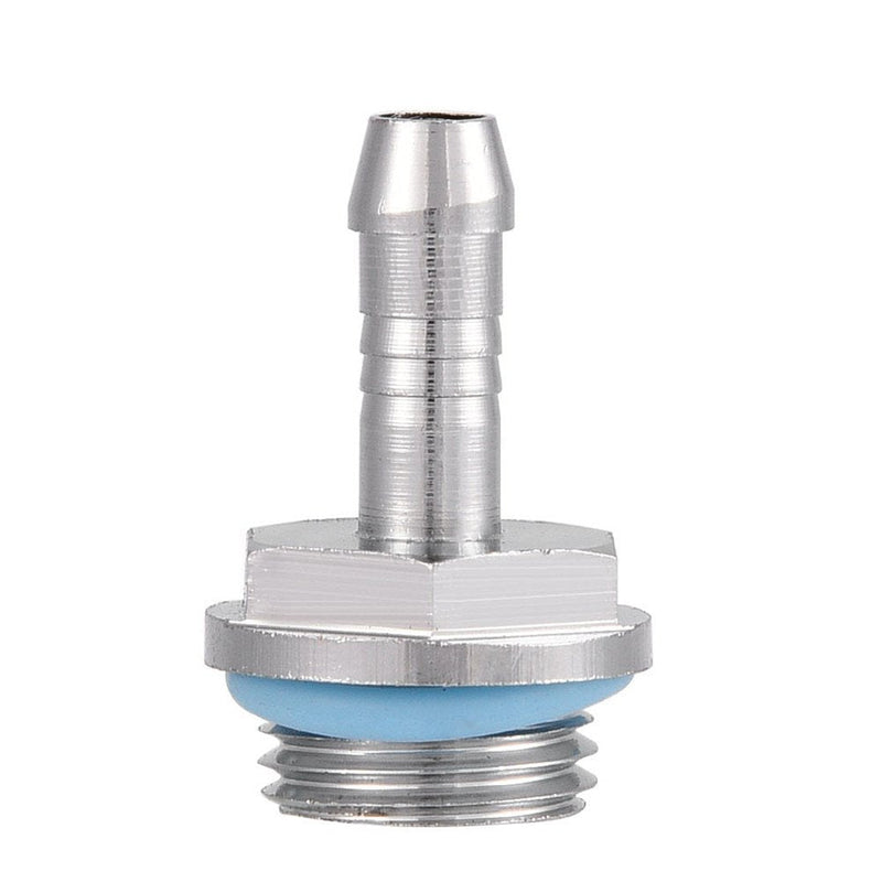 G1/4 Barb Fitting Adapter, Water Cooling Barb, Tubing Hose Barb to Pipe Fittings Connect for Computer PC Water Cooling System Replacement, 6 PCS(11mm)