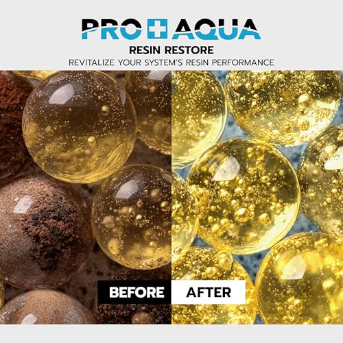 Resin Restore Water Softener Cleaner – Pro+Aqua Formula Restores Softening Power, Deep Cleans Resin Beads, 16oz – Safe for Salt-Based Water Softeners – Easy to Use