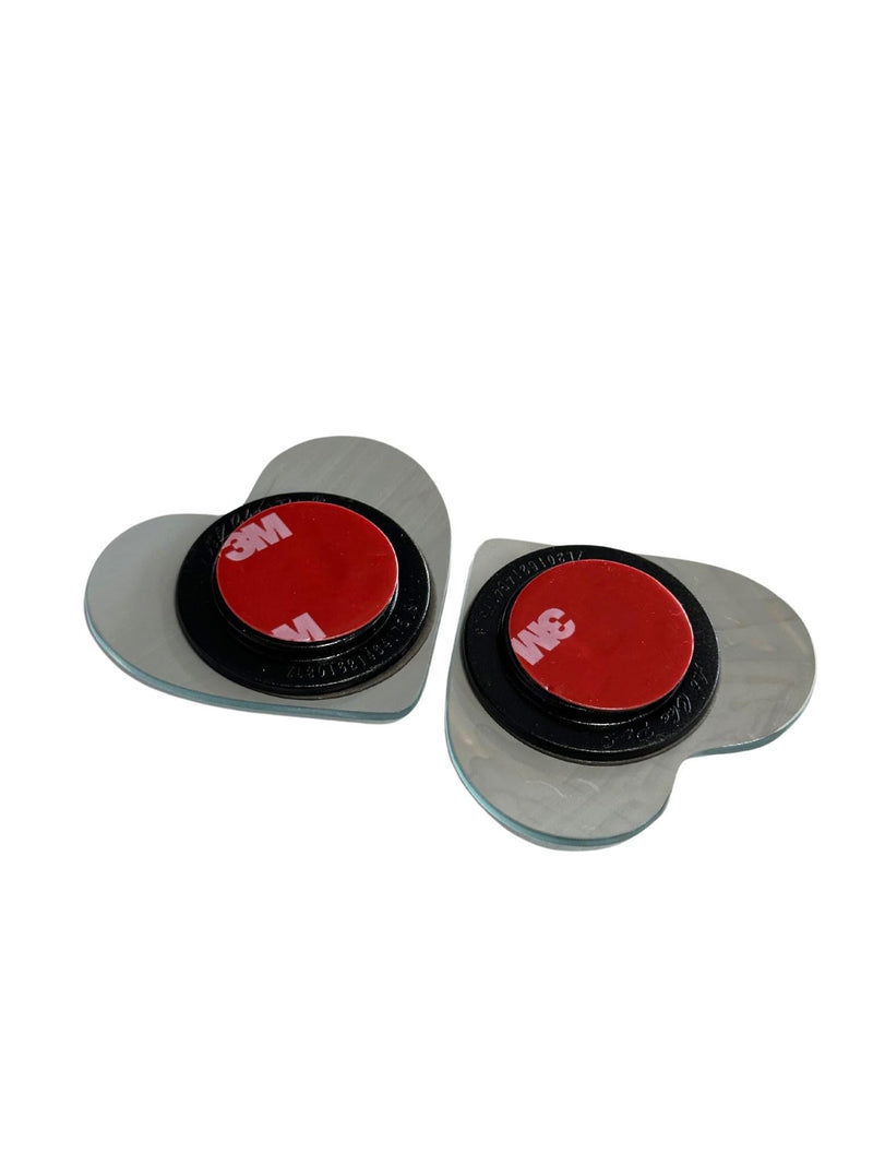 2Pcs Heart Shaped Blind Spot Mirrors for Cars – Convex Rearview Mirror for Enhanced Safety – Universal Fit Stick-On Side Mirror with Cute Heart Design – Perfect for Cars, SUVs, Trucks