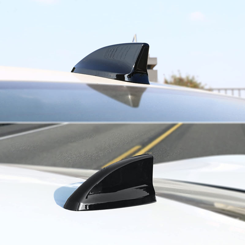 for Civic 2022 2023 2024 2025 2026, Car Shark Fin Antenna Topper Cover Trim Exterior Decoration Sticker for 11th gen Civic Accessories - Glossy Black Civic Antenna cover
