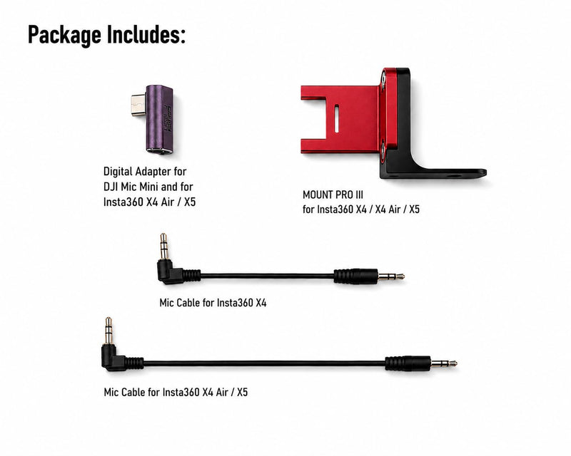 Digital Audio Mount for X4 Air / X5 and for DJI Mic Mini