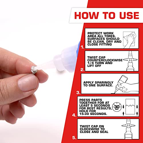 Loctite 1405419 Super Glue Liquid Professional, 0.7 oz, Clear (4-Pack) 4 Pack