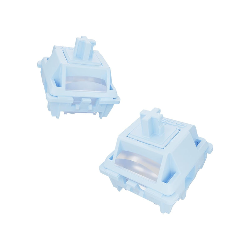 GATERON Smoothie Series Keyboard Switches, Linear RGB LED 5 Pin Factory Pre-lubed Full POM Key Switches for MX Mechanical Keyboard (Sea Salt Smoothie, 105PCS) Sea Salt Smoothie