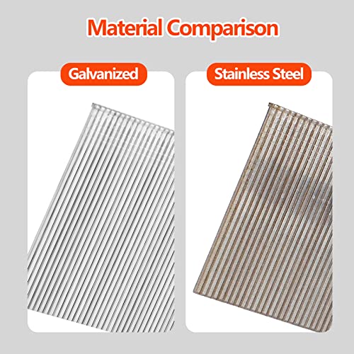18 Gauge 304 Stainless Steel Brad Nails 2.0-Inch 1000-Pack 2"-1000 pcs