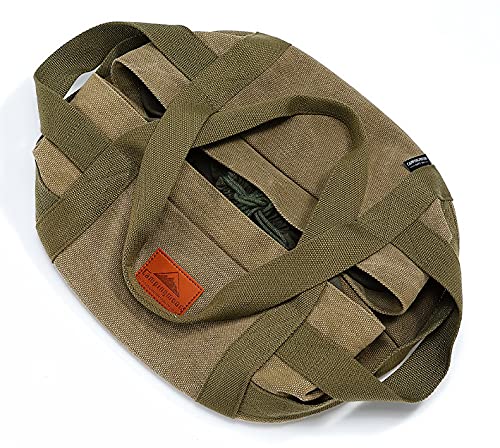 camping moon Carry Bag for Dutch Oven Durable Canvas Bag for 12-inch Dutch Oven (Do-32bk)