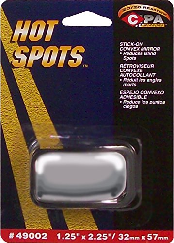 CIPA 49002 Wedge 1.5" X 2" Stick-On Convex HotSpot Mirror