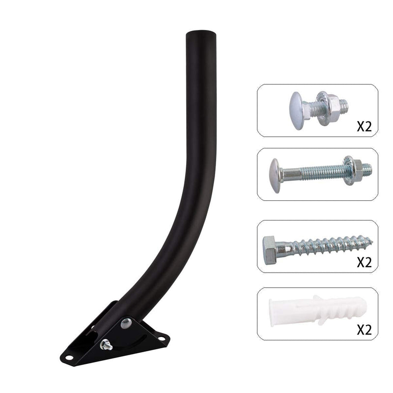 Antenna Mount - 1 BY ONE Attic Adjustable Weather Proof Outdoor TV Antenna Mounting Pole Universal Mount Brackets - Easy Installation, Solid Structure - Perfect for Weather Station System 1byone mount pole