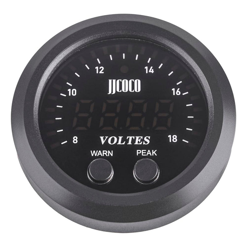 Universal Volt Gauge Voltage Meter Kit Car DC 12V Voltmeter Red Digital LED 2inches 52mm Digital Volt Voltage Gauge Compatible with Car Truck Vehicle Automotive