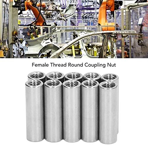 10PCS Female Thread Coupling Nut Round Coupling Nut Round Connection Nut M8 X 1.25 12 L40mm