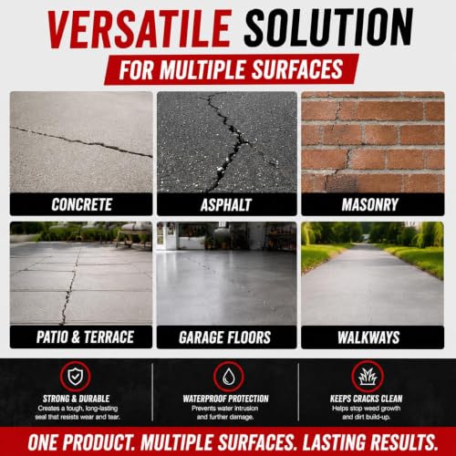 Crack Filler Tan Concrete,Cement Crack Filler,High Strength Concrete Patch and Repair Mortar for Driveways, Sidewalks, Foundations and Slabs，Heavy Duty Concrete Patch and Repair Powder (1) 1