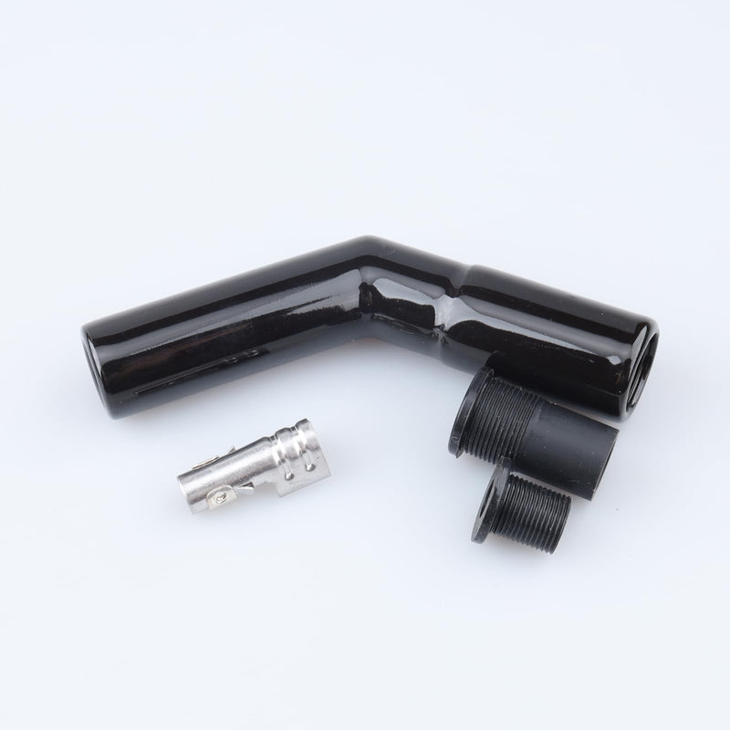 45 Degree Black Ceramic Spark Plug Boot Kits Fit 8 mm Wires 45 Degree - 1PC