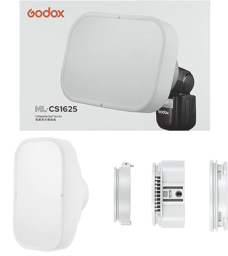 Godox ML-CS1625 Softbox, Diffuser Soft Box Kit for Godox V1 AD100Pro AD200Pro AD300Pro AD400Pro V1Pro V860III V850III TT685II TT600 ML30 ML60 LC30Bi etc