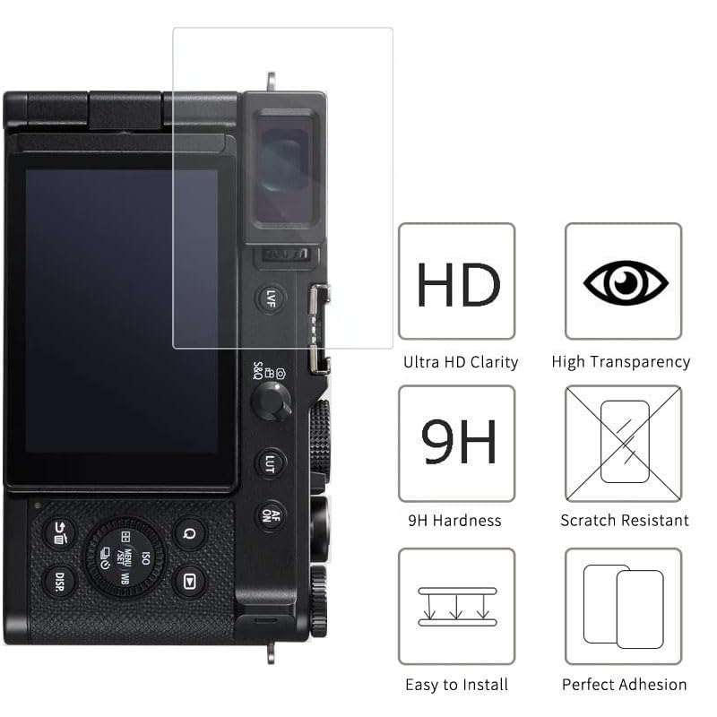 for Panasonic LUMIX L10 Screen Protector, Anti-Scratch | [3 Pack] HD Tempered Glass Film, Anti-Fingerprint, Bubble Free, Compatible for Panasonic LUMIX L10 Digital Camera DC-L10T