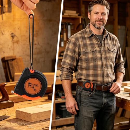 Deer Antler Tape Measure 16ft, Heavy Duty Retractable Measuring Tape
