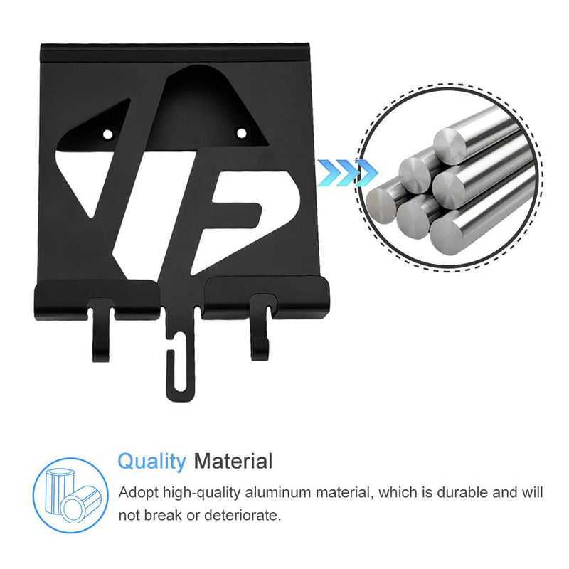 IFCASE Aluminum Universal Wall Mount Holder for iPad Air/Mini/Pro, Galaxy Tab, Android Tablets, Cell Phones, eReader with Amplifier Design (Black) Black