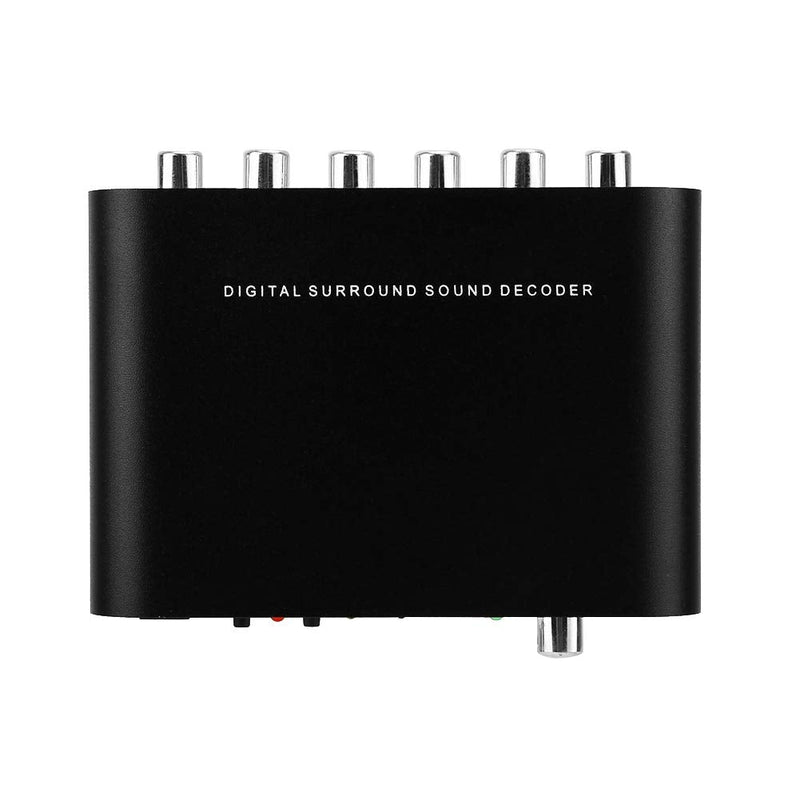 Surround Sound Decoder,Yinhing Surround Sound Decoder, Digital to Analog Audio Converter, 5.1 Audio Converter Digital DTS Channel Decoder with Optical Fiber Coaxial, Sound Adapter Audio Adapter