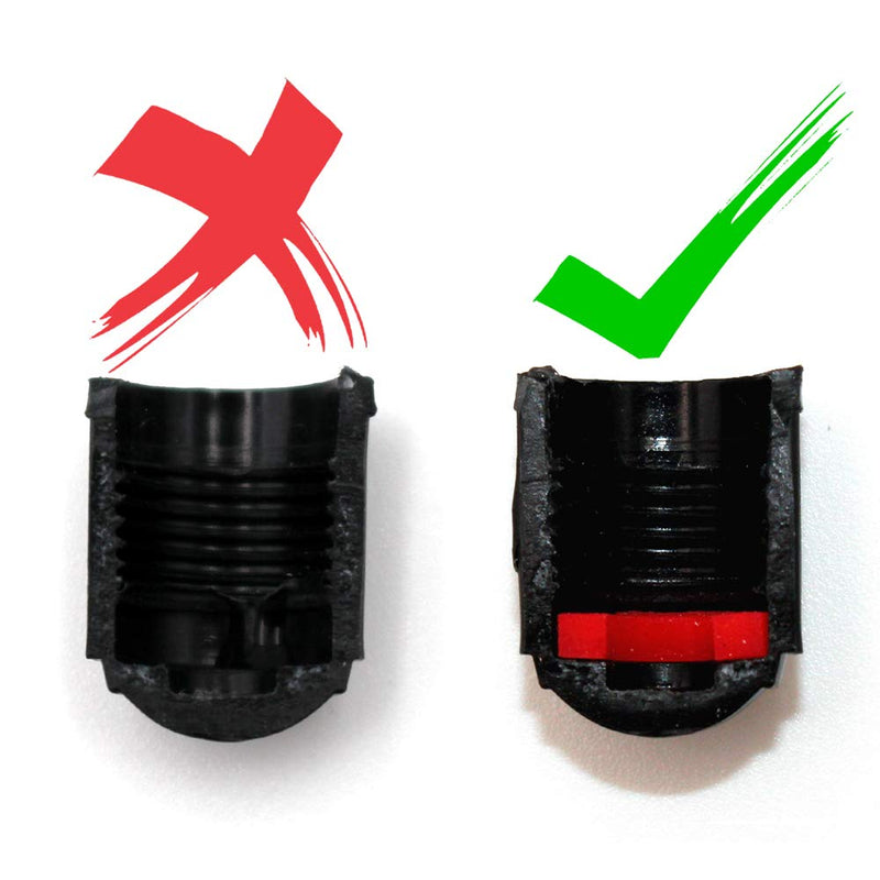 (30 Pack) Tire Stem Valve Caps, with O Rubber Ring, Universal Stem Covers for Cars, SUVs, Bike and Bicycle, Trucks, Motorcycles, Airtight Seal Heavy Duty (Black (30 Pack)) Black (30 Pack)