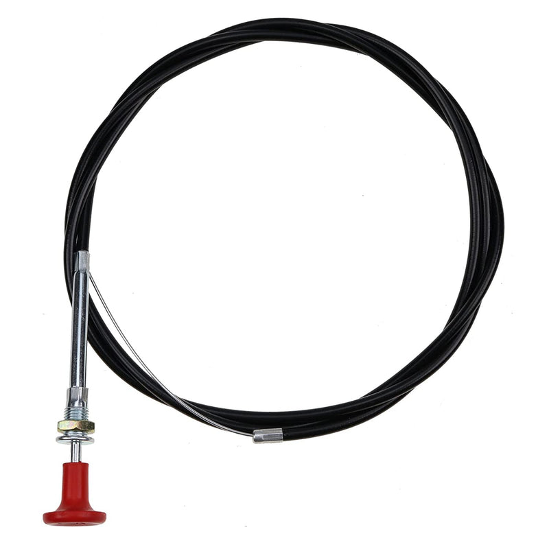 72" CC66 Shut Off Cable Stop Cable Compatible with Massey Ferguson Farm Tractor 165 175 235 245 255 265 275 285 1080 1085 1100 1130 & Forklift 20C 30B 40B 50D 3165 2500 - with Red Knob