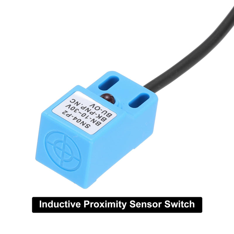 MECCANIXITY Approach Sensor Inductive Proximity Sensor Switch NC Normally Close PNP 4mm Detection Distance, DC 10-30V SN04-P2, 3.9ft, 5Pcs