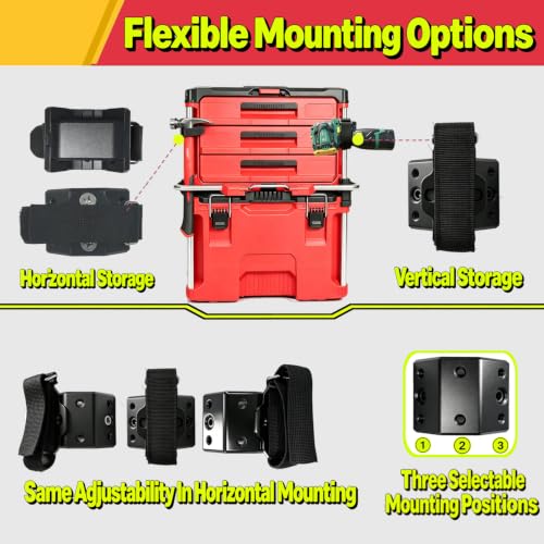 Tool Holder with Straps Fits for Milwaukee Packout Toolbox
