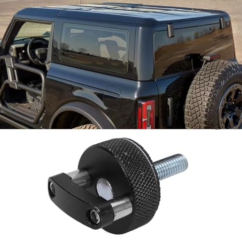 Quick Removal Thumb Screws for Bronco Hard Top, M8 1.25 Black
