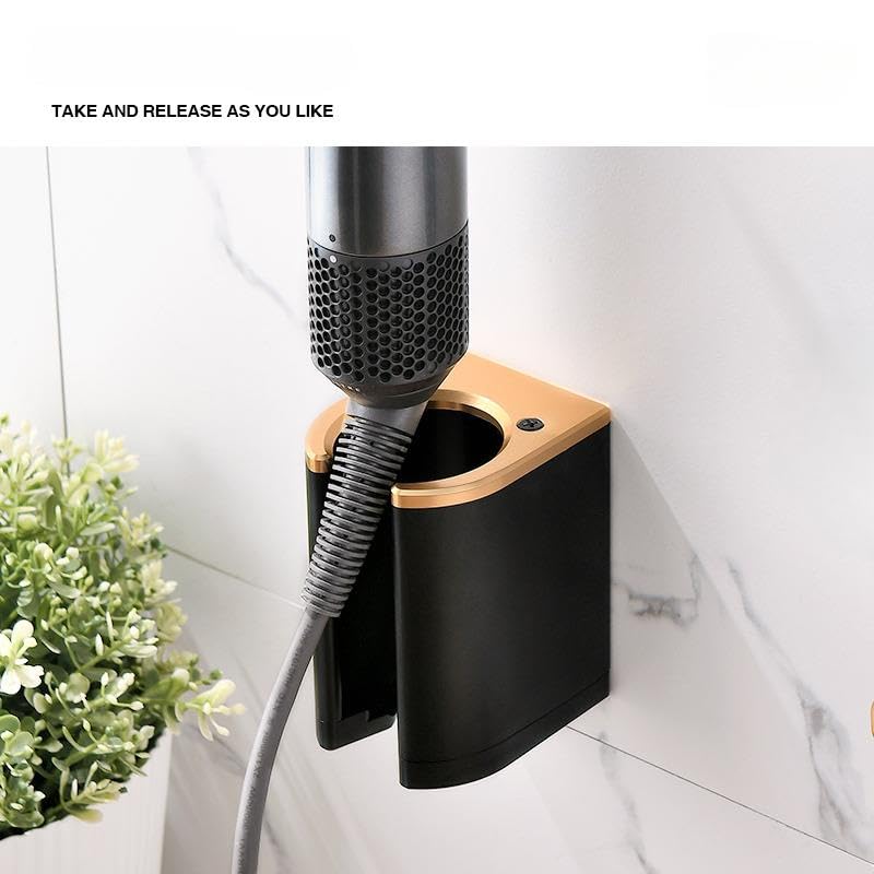 Wall Mounted Holder Compatible with Dyson Airstrait Straightener | Metal Organizor Storage Rack Suitable Compatible with Dyson Hair Straightener