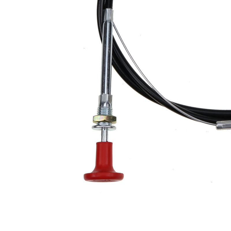 72" CC66 Shut Off Cable Stop Cable Compatible with Massey Ferguson Farm Tractor 165 175 235 245 255 265 275 285 1080 1085 1100 1130 & Forklift 20C 30B 40B 50D 3165 2500 - with Red Knob