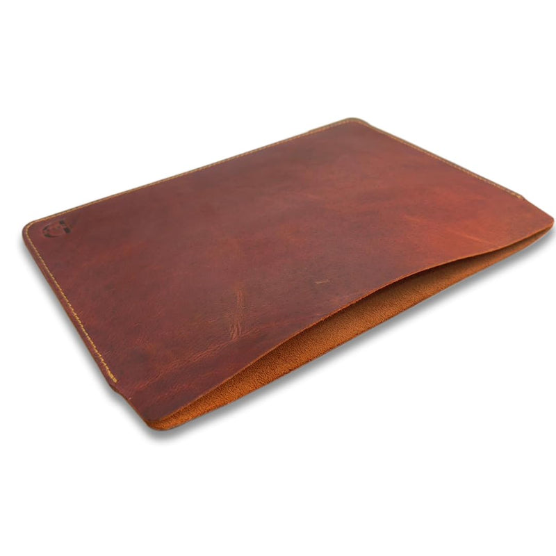 Dessi Matte Crazy Horse Leather Sleeve for 11-Inch iPad Pro | iPad Air Compatible, Galaxy Tab S9 Compatible, Minimalist Flat Pouch, Naked Fit
