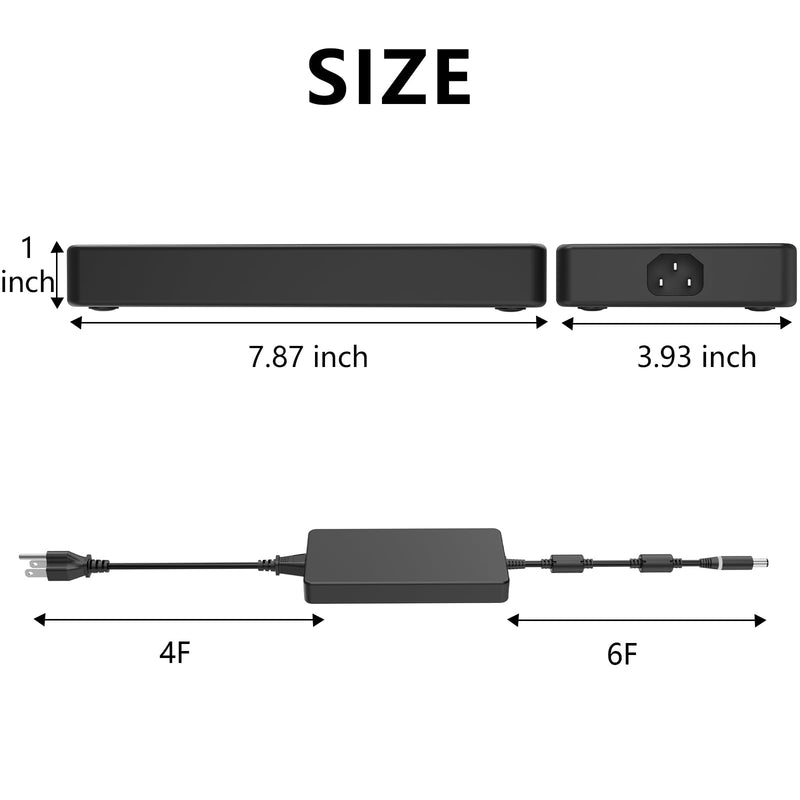 240W Power Supply Cord Compatible with Dell Docking Station WD19DC WD19DCS WD19S WD19 Thunderbolt Dock TB18DC TB16 TB15 Adapter Charger