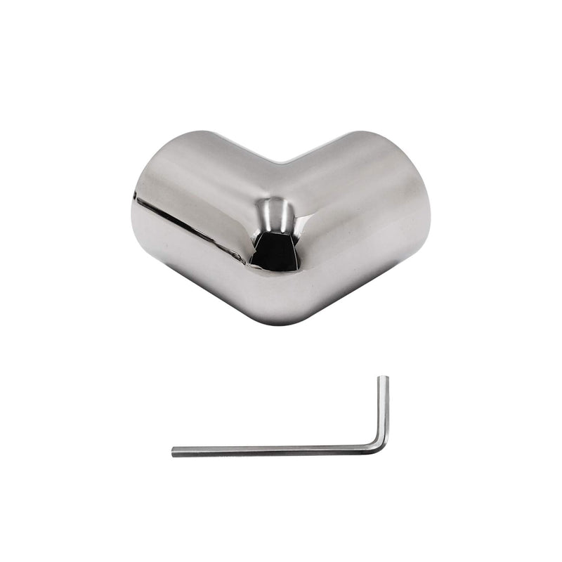 SHENGHUISS Boat Hand Rail Fitting Marine Grade 316 Stainless Steel Boat Accessories Polished Pipe Connector with L Shape Hex Key 1-1/4 inch 90 Degree