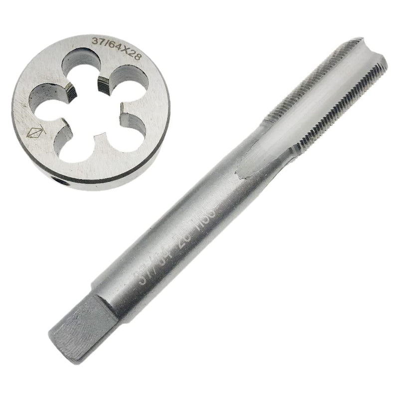 37/64-28 Tap Die Set 37/64x28 Machine Right Hand 37/64 x 28 Tool Straight | Threading Cutting RH